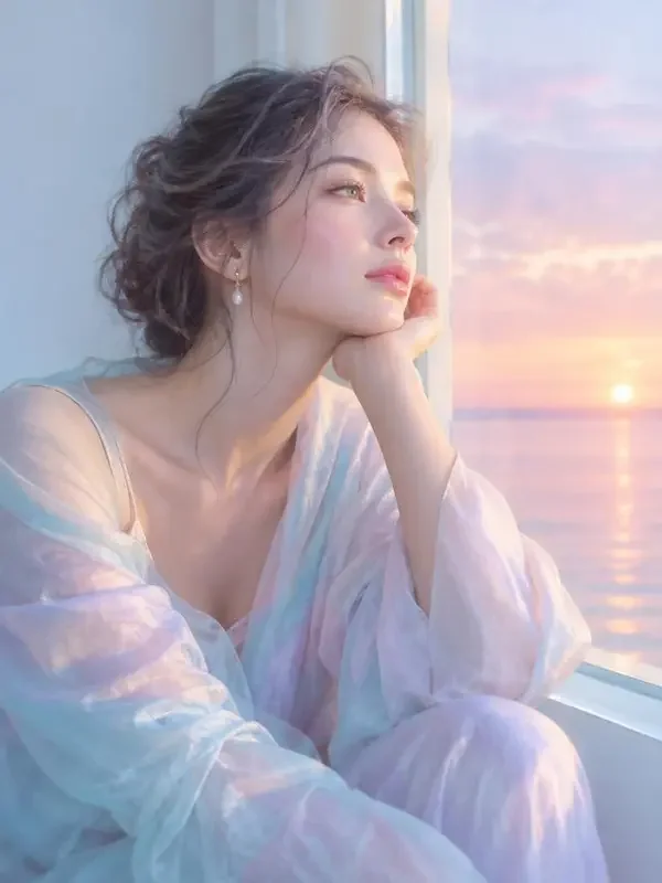 黄果短剧魔改《珍珠色黄昏》治愈日常封面海报